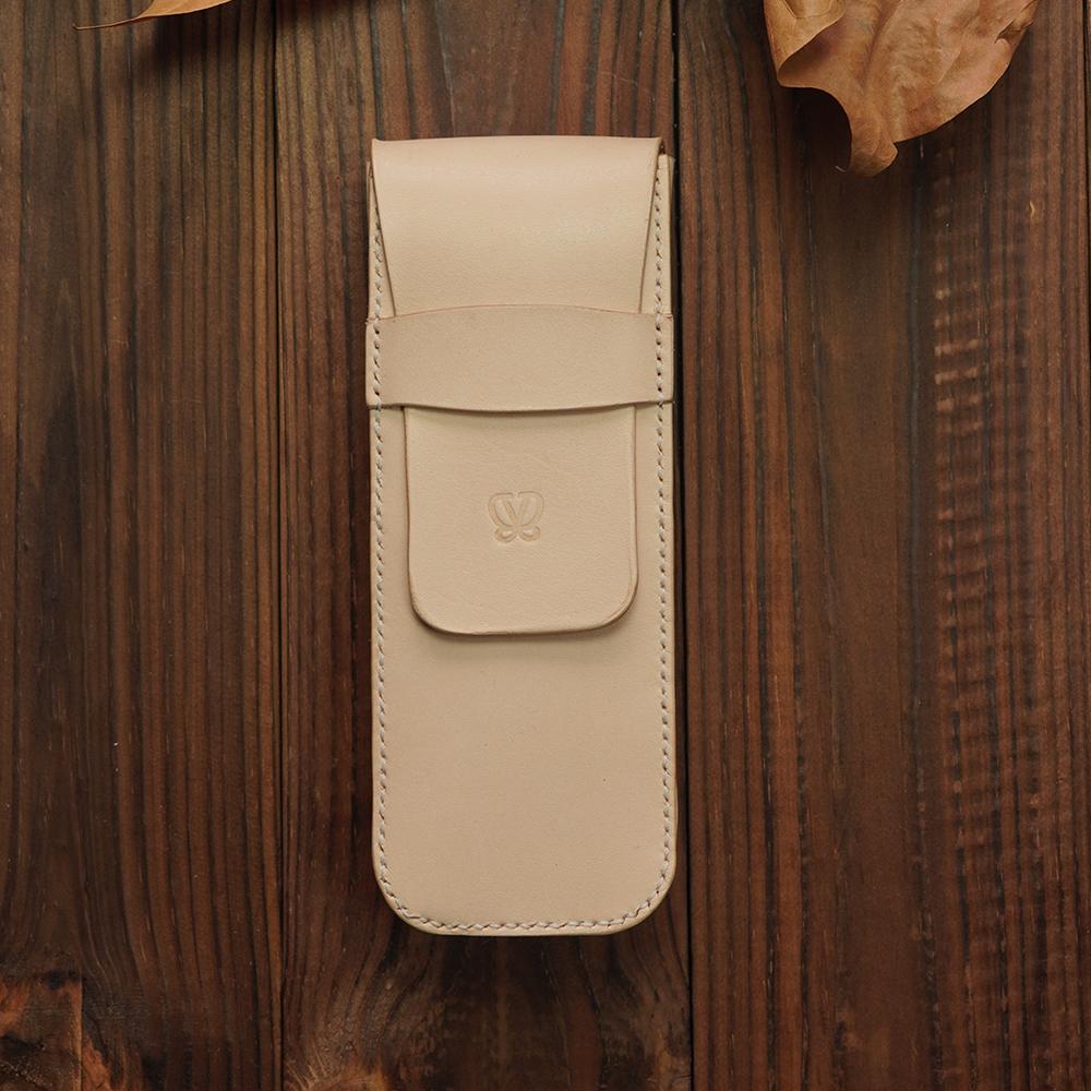Handcrafted Italian Vegetable-Tanned Leather Pen Case