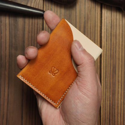Handcrafted Italian Veg-Tanned Leather Card Holder