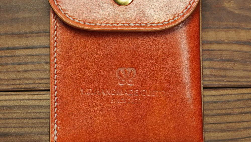 Vintage Handcrafted Italian Leather Snap Wallet