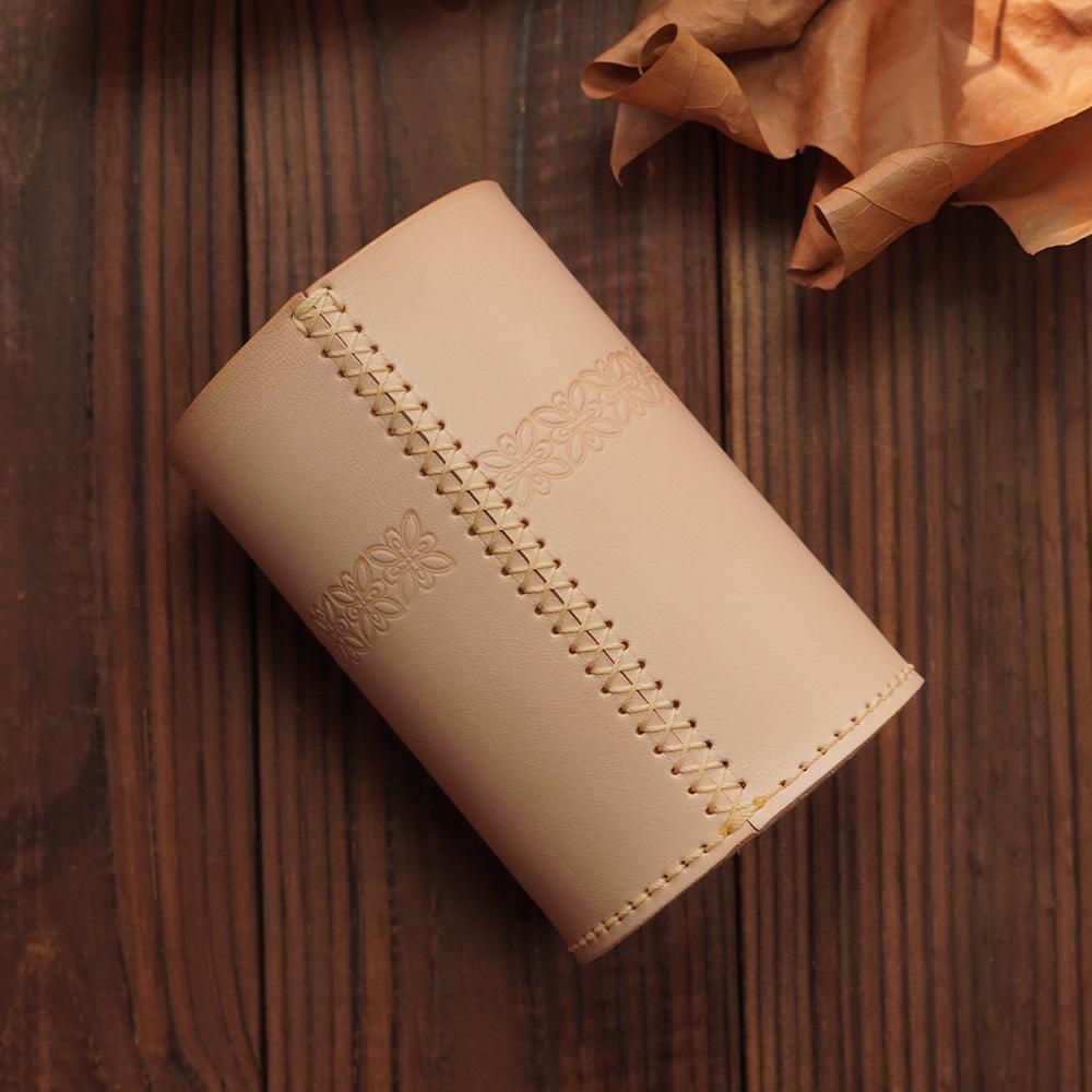 Handcrafted Italian Vegetable Tanned Leather Pen Holder