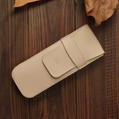 Handcrafted Italian Vegetable-Tanned Leather Pen Case
