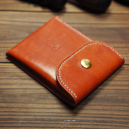 Vintage Handcrafted Italian Leather Snap Wallet