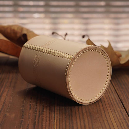 Handcrafted Italian Vegetable Tanned Leather Pen Holder