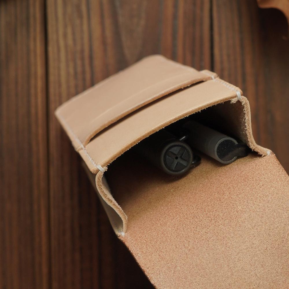 Handcrafted Italian Vegetable-Tanned Leather Pen Case