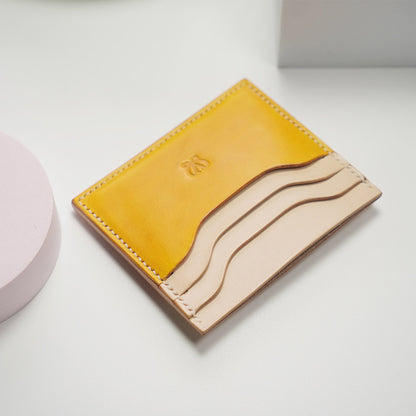 Handcrafted Italian Veg-Tanned Leather Card Holder
